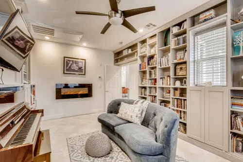 custom library bookshelf wood working build