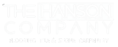 the hanson company logo white