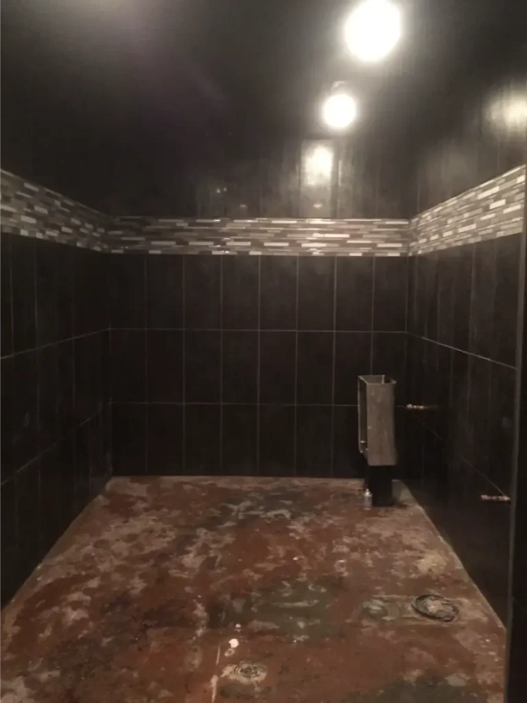 shower tile installation bathroom remodel