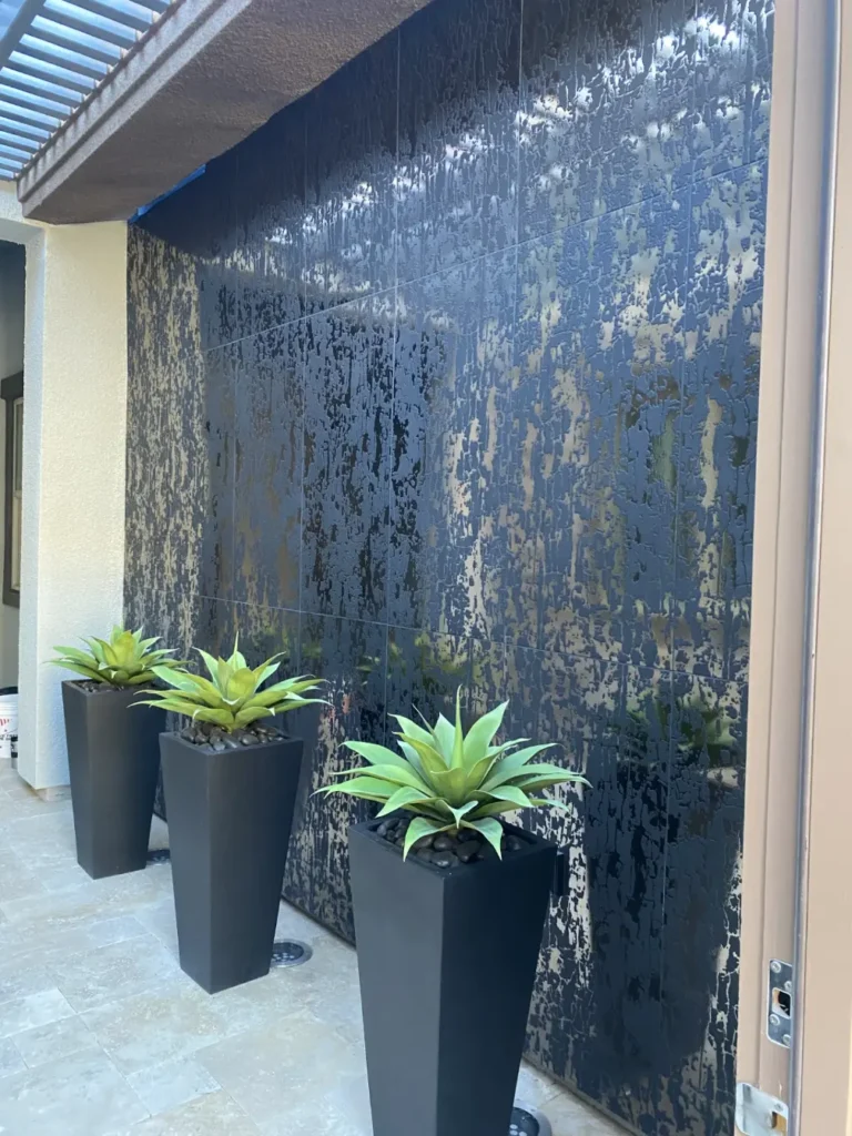 custom art mirror wall tile installation las vegas