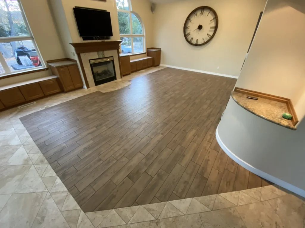 tile wood flooring install home renovation