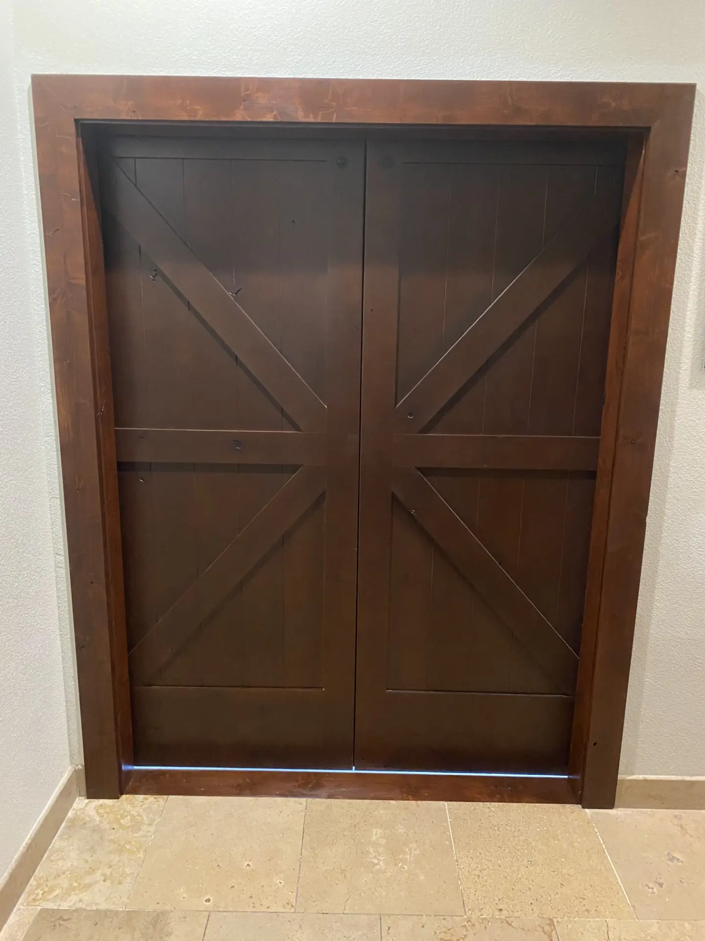 custom build modern barn doors dark wood las vegas