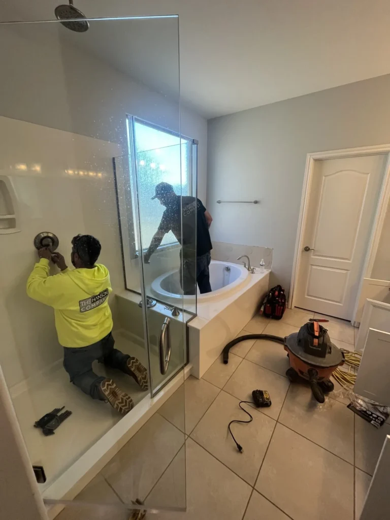 custom bathroom installation